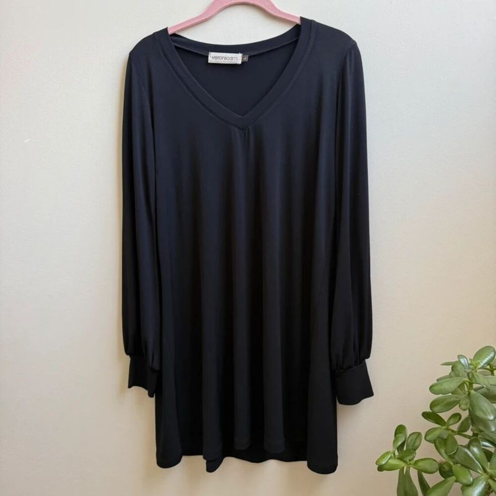 Veronica M. black tunic dress Size L